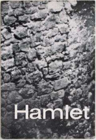 Programmheft der städtischen Theater Karl-Marx-Stadt zu dem Stück "Hamlet"