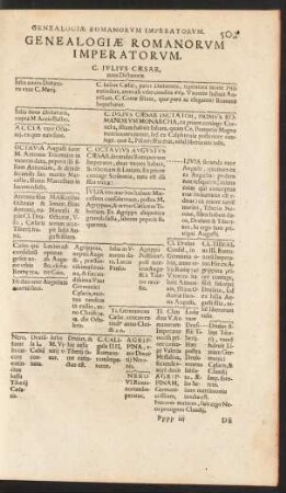 Genealogiae Romanorum Imperatorum.
