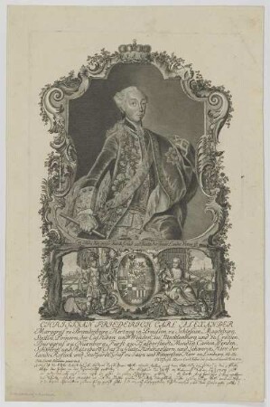 Bildnis des Christian Friederich Carl Alexander, Markgraf von Brandenburg