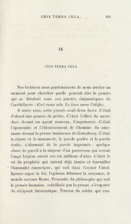 II. Ceci tuera cela