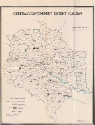Karte - Distrikt Galizien