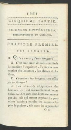 Cinquième partie.
