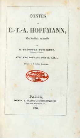 1: Contes de E.-T.-A. Hoffmann