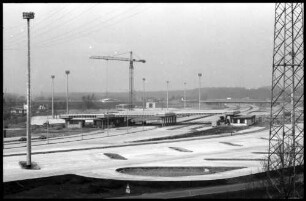 Weil: Neubau Zollstelle, von der Bahnbrücke