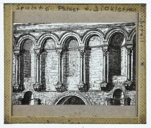 Split, Diokletianpalast : Detail (Zeichnung)