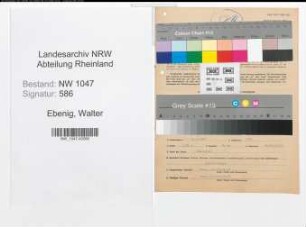 Entnazifizierung Walter Ebenig , geb. 15.06.1912 (Beamter)