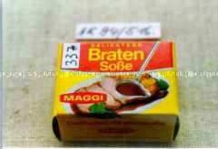 Spielzeug-Faltschachtel für "DELIKATESS Braten Soße MAGGI"