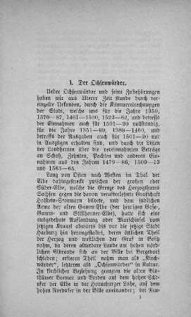 I. Der Ochsenwärder.