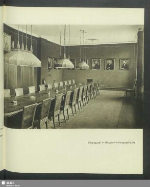 Sitzungssaal im Hauptverwaltungsgebäude