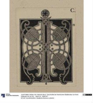 Initiale i für: Heinrich Boos. Geschichte der rheinischen Städtekultur von ihren Anfängen bis zur Gegenwart mit besonderer Berücksichtigung der Stadt Worms. Berlin: Stargardt 1897