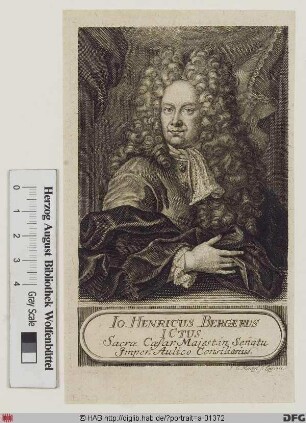 Bildnis Johann Heinrich Berger (1717 Edler von)