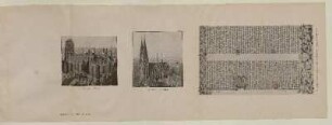 13. Marienkirche in Danzig; 14. Marienkirche in Lübeck; Faksimile einer Seite (Psalm I- IV) von Gutenbergs 42zeiliger lateinischer Bibel