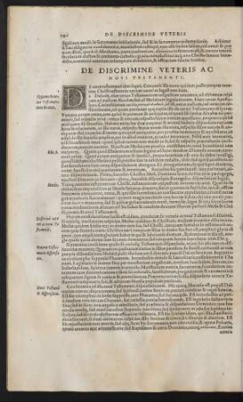 De Discrimine Veteris Ac Novi Testamenti.
