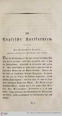 III. Englische Karikaturen