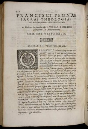 Liber tertivs et postremvs