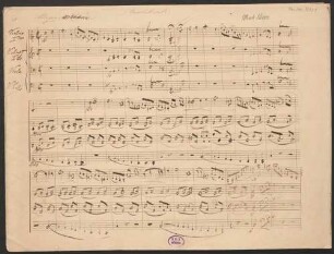 Quartett für 2 Violinen, Viola und Violoncello, C-Dur - BSB Mus.ms. 13221