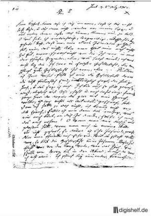 8: Brief von Meta Klopstock an Friedrich Gottlieb Klopstock