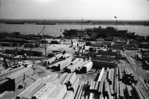 Braila: Blick über die Werft, von oben
