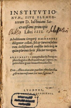 Institutiones Iustiniani