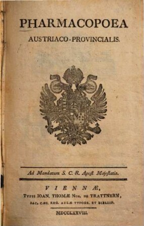 Pharmacopoea Austriaco-Provincialis