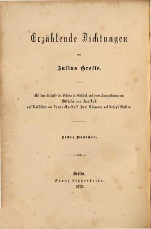Erzählende Dichtungen, 1