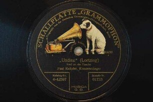 "Undine" : Lied an die Flasche / (Lortzing)