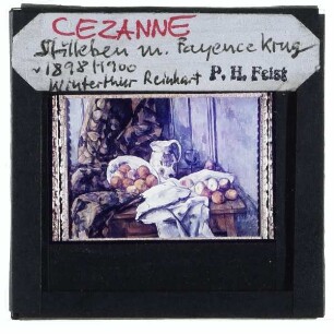 Cézanne, Stillleben mit Äpfeln und Steinkrug