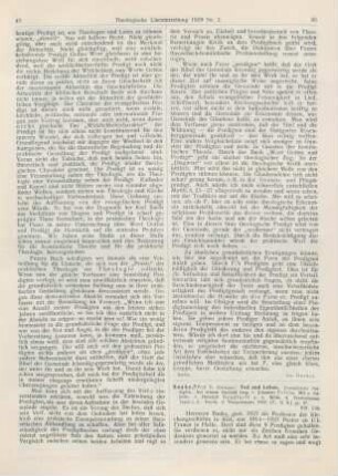 46-47 [Rezension] Bauke, Hermann, Tod und Leben. Evangelische Predigten