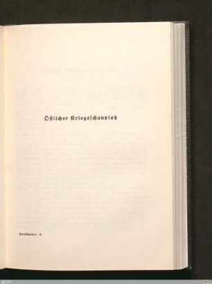 Östlicher Kriegsschauplatz