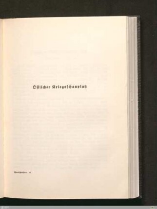 Östlicher Kriegsschauplatz