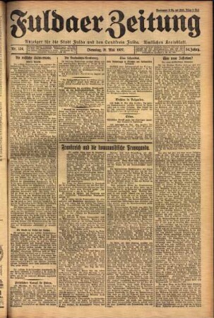 Ausgabe vom Dienstag, den 31. Mai 1927.