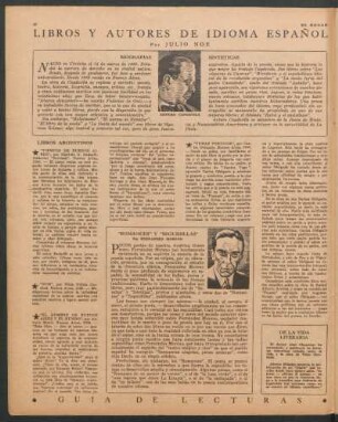 Libros y autores de idioma español