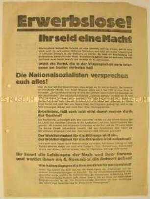 Programmatischer Wahlaufruf der Sozialdemokraten gegen Hitler und die Nationalsozialistische Deutsche Arbeiterpartei