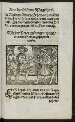 Wie der Peter gefangen ward/ und dem Soldan geschenckt wurde.