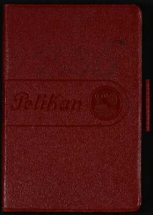 Pelikan Merkbuch und Kalender 1936