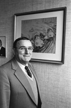 Obermeister der Kraftfahrzeuginnung Karlsruhe Kurt Nolthenius