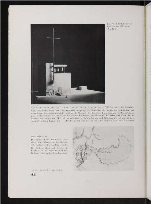 Entwurf der Christus-Kirche für Plauen (Vogtland). Lageplan und Umgebung