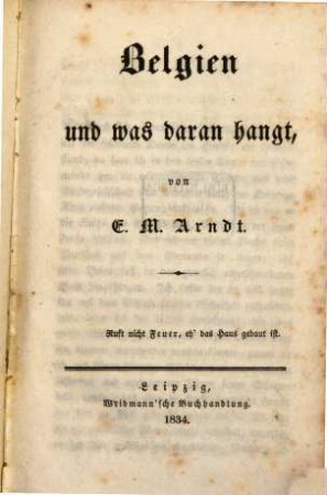 Belgien und was daran hangt