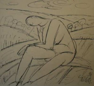 Akt in Landschaft