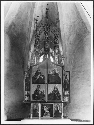 Flügelaltar : Flügelaltar (um 1520-1525). Rottenmann (Steiermark)-Sankt Georgen, Filialkirche Sankt Georg