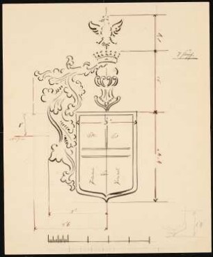 Schloss Vogelsang: Details Wappen