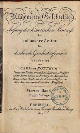 Allgemeine Geschichte vom Anfang der historischen Kenntniß bis auf unsere Zeiten : für Geschichtsfreunde, 4