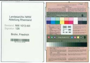 Entnazifizierung Friedrich Brohn , geb. 09.05.1891 (Werkmeister)