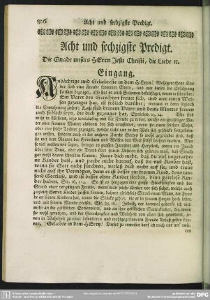 Acht und sechzigste Predigt