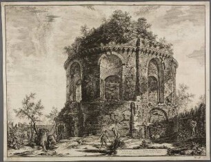 Veduta del Tiempo, detto del Tosse su la Via Tiburtina, un miglio vicino a Tivoli