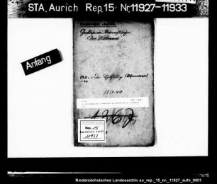 Die Zustimmung der Landdrostei zu Schulbauten in Altfunnixsiel