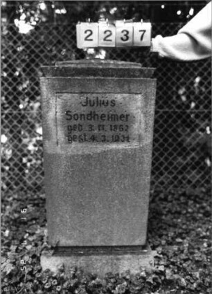 Grabstein 2237 [Hahn S. 200 Grab-Nr. Ur.I-35]
