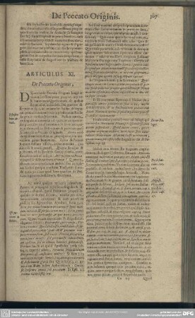 [Locus IX.] De Peccato Originis