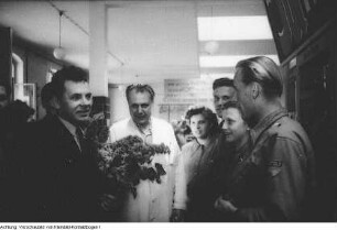 Besuch von Nikolai Michailow, 1. Sekretär des Komsomol, in Sachsen, Mai 1951