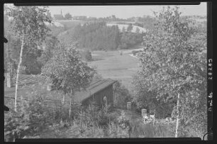 Tanneberg. Triebischtalbaude, Blick ins Triebischtal
